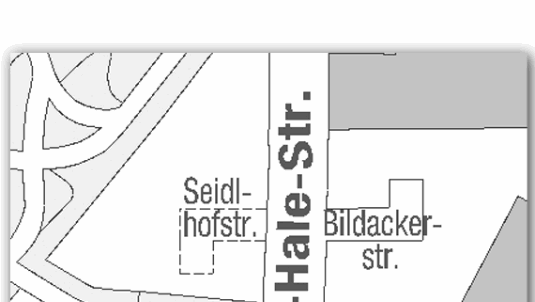 Hier verläuft die Reitknechtstraße in Neuhausen. Hier verläuft die Reitknechtstraße in Neuhausen.