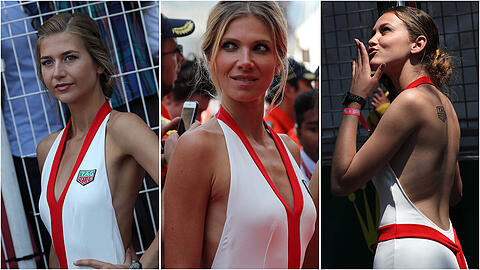 Noch schöner als der Triumph von Sebastian Vettel im heißen Monte Carlo waren die reizenden Grid Girls am Rande der Formel-1-Strecke: Aber überzeugen Sie sich doch selbst - die Bilder. imago/Crash Media Group