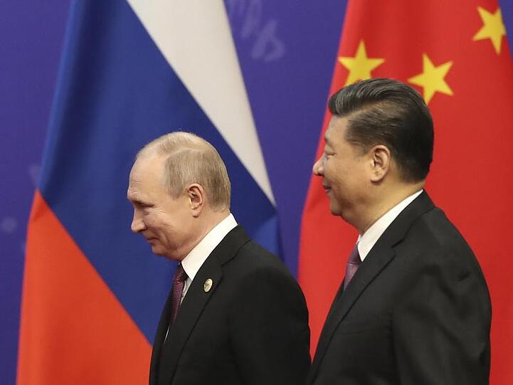 Kremlchef Putin und Chinas Präsident Xi Jinping bei einem Treffen im April in Peking.