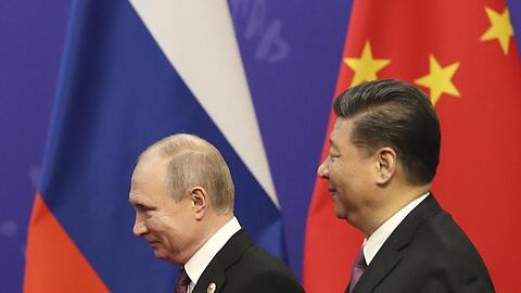 Kremlchef Putin und Chinas Präsident Xi Jinping bei einem Treffen im April in Peking.