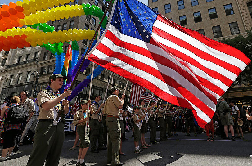 US-Pfadfinder während einer Parade in New York.