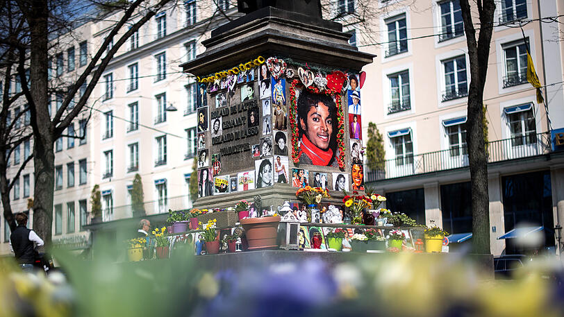 Das Michael-Jackson-Memorial am Promenadeplatz.
