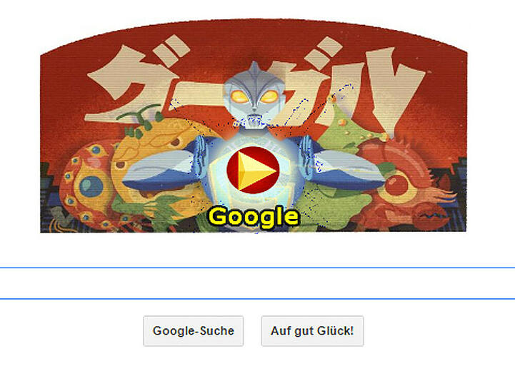 Das Google Doodle für Eiji Tsuburaya