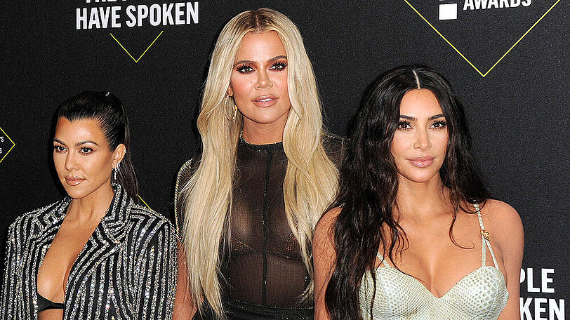 Ein Teil des umfangreichen Kardashian-Klans: Kourtney Kardashian, Khloé Kardashian und Kim Kardashian West (v.l.n.r.)