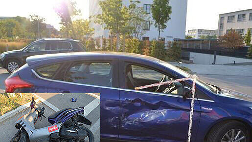 Mit einem geklauten Roller verursachte ein 25-Jähriger einen Unfall. Dabei stand er noch dazu unter Drogen. Mit einem geklauten Roller verursachte ein 25-Jähriger einen Unfall. Dabei stand er noch dazu unter Drogen.