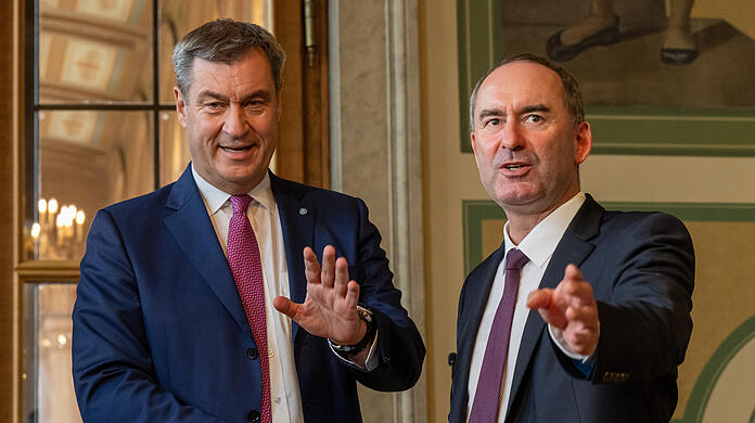 Freie-Wähler-Chef Hubert Aiwanger und Bayerns Ministerpräsident Markus Söder
