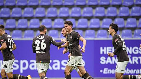 Der FC St. Pauli setzte seine Erfolgsserie auch bei Erzgebirge Aue fort.