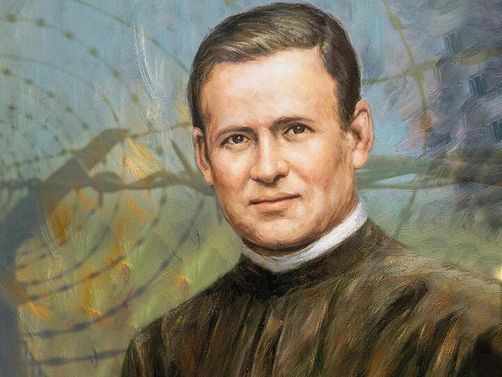 Das undatierte Gemälde zeigt Pater Richard Henkes (1900-1945), der im Bistum Limburg seliggesprochen wird.
