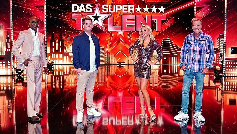 Die aktuelle "Supertalent"-Jury (v.r.): Dieter Bohlen, Evelyn Burdecki, Chris Tall und Bruce Darnell