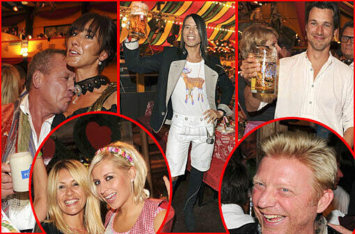 Donnerstagabend waren die Wiesn-Sause der TV-Stars: Constantin-Wiesn und Pro-Sieben-Party - Die Promis feierten in Hippodrom, Käfer- und Weinzelt. Die Bilder.