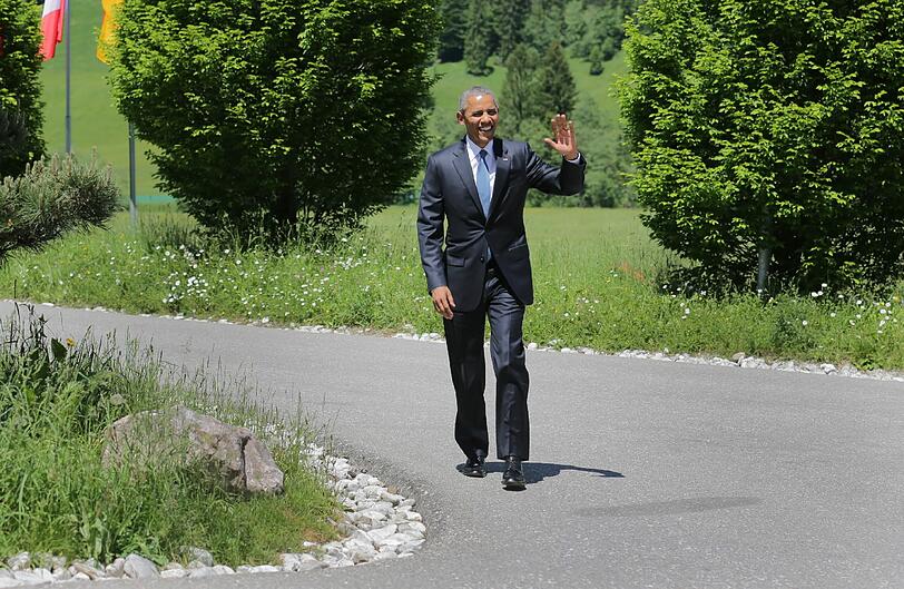 G7-Auftakt auf Schloss Elmau. Die Bilder von Merkel, Obama und Co.