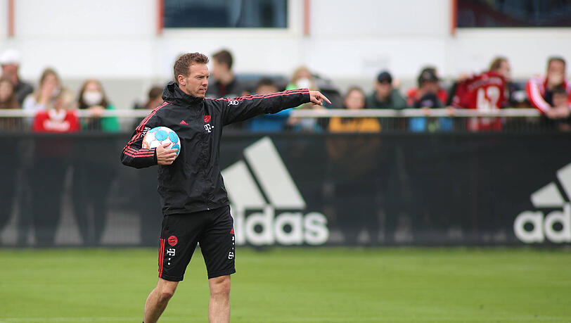 Voller Fokus auf den Saisonendspurt: Bayern-Trainer Julian Nagelsmann.