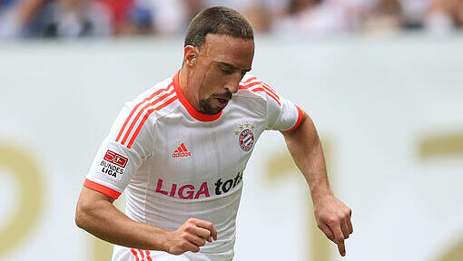 Franck Ribery spielt gegen Hoffenheim von Beginn an. Franck Ribery spielt gegen Hoffenheim von Beginn an.