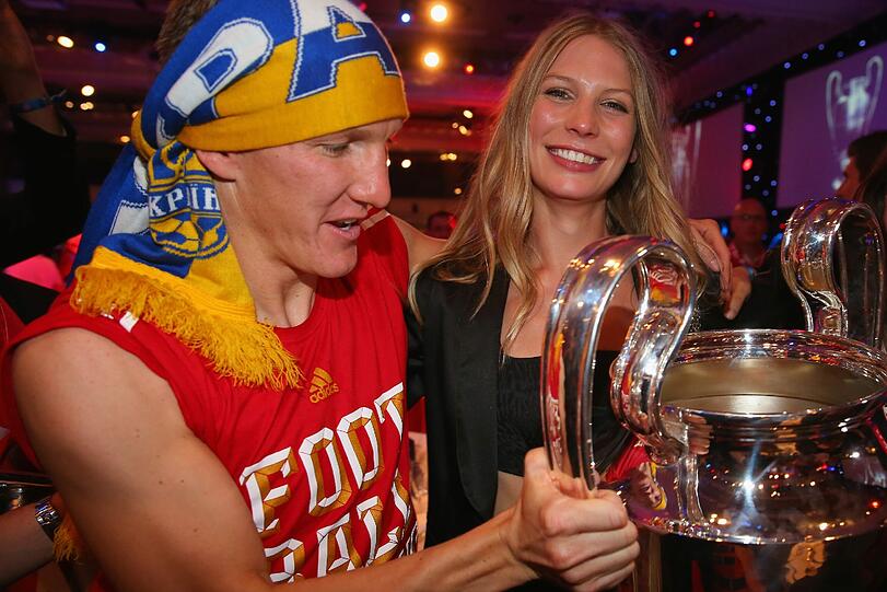 So sehen Sieger aus! Die Helden von London feiern den Champions League-Sieg 2013.