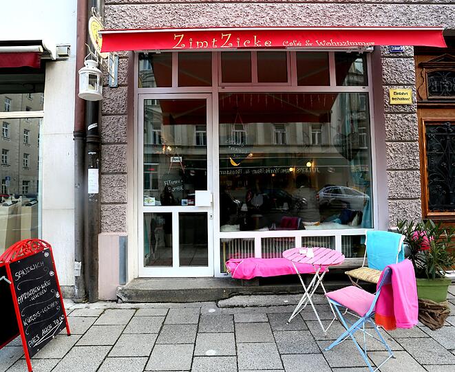 Das Café von außen.