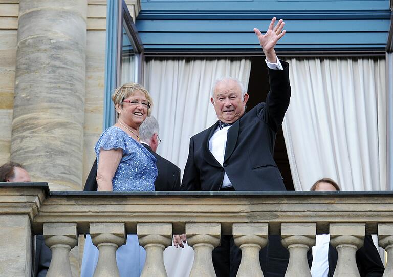 Der ehemalige bayerische Ministerpräsident Günther Beckstein (CSU) und seine Frau Marga.