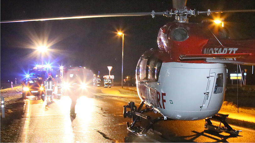 Ein Hubschrauber brachte die Schwerverletzte in eine Spezialklinik.