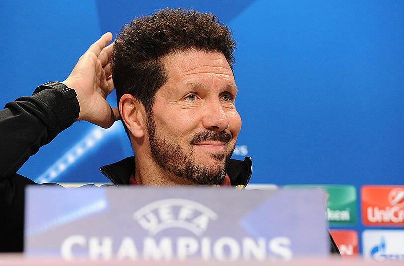Ist mit seiner Mannschaft uneinholbar Gruppenerster: Diego Simeone, Trainer von Atlético Madrid.