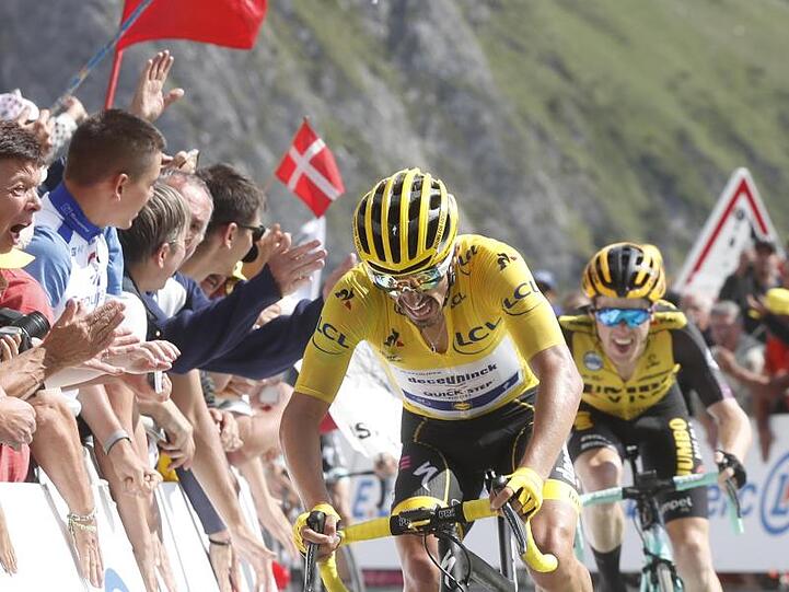 Julian Alaphilippe will auch auf der 15. Tour-Etappe das Gelbe Trikot verteidigen.