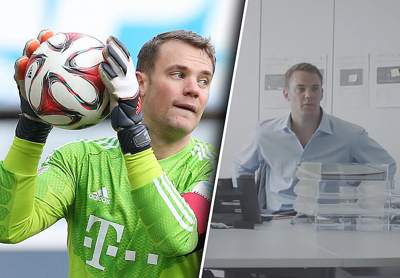 Manuel Neuer stellt sich im neuen Coke-Zero-Clip die Frage, was aus ihm geworden wäre, wenn er nicht Profi geworden wäre.