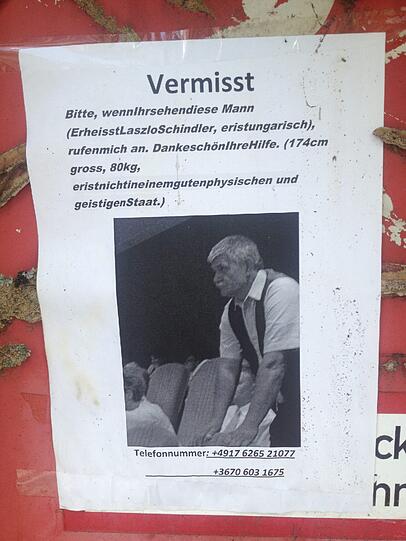...wird nach einem gewissen Laszlo Schindler gesucht.