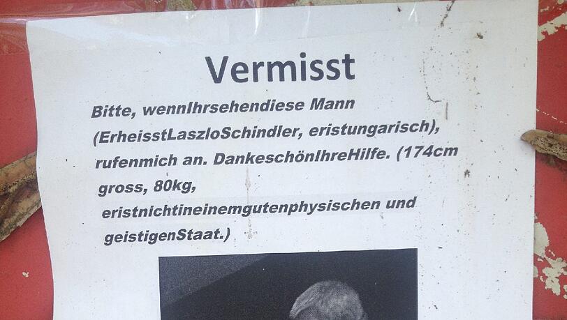 ...wird nach einem gewissen Laszlo Schindler gesucht. ...wird nach einem gewissen Laszlo Schindler gesucht.