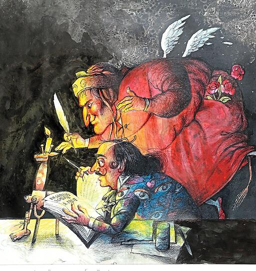"Teamwork" zu Dantes Göttlericher Komödie von Egbert Greven.