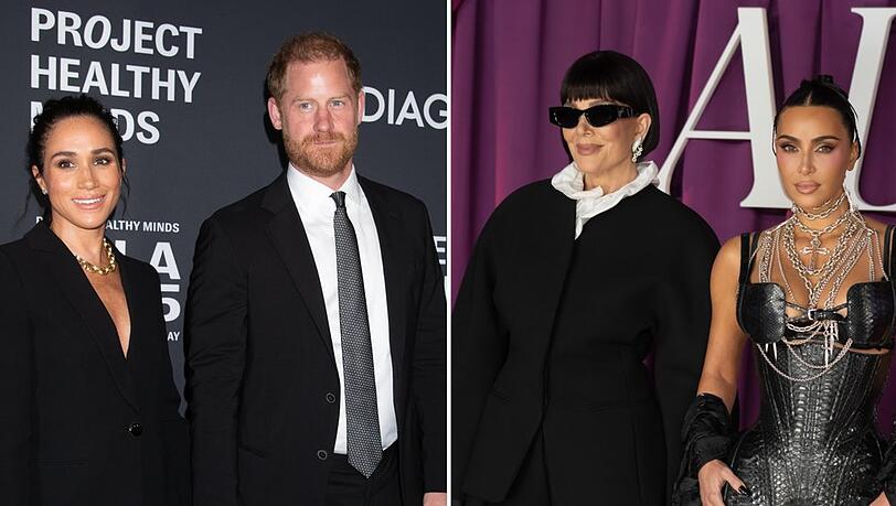 Harry und Meghan feierten am Wochenende mit Kris Jenner und Kim Kardashian - anschließend wurden Fotos der Party aus den sozialen Medien entfernt.