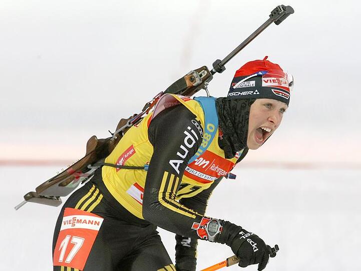 Magdalena Neuner: Gewinnt zum zweiten Mal den Biathlon-Gesamtweltcup.