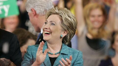 Hillary Clinton feiert ihren Sieg in Pennsylvania