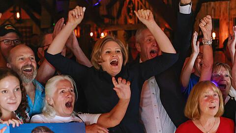 AfD-Wahlparty in Deggendorf.