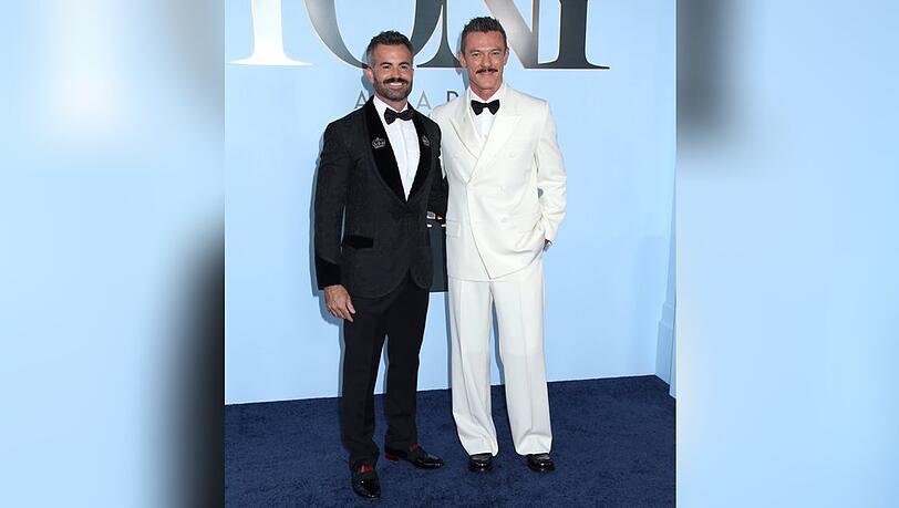 Fran Tomas und Luke Evans (r.) am Sonntag bei den Tony Awards.