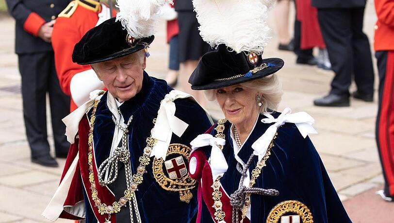 Prinz Charles und Herzogin Camilla am Garter Day 2022.
