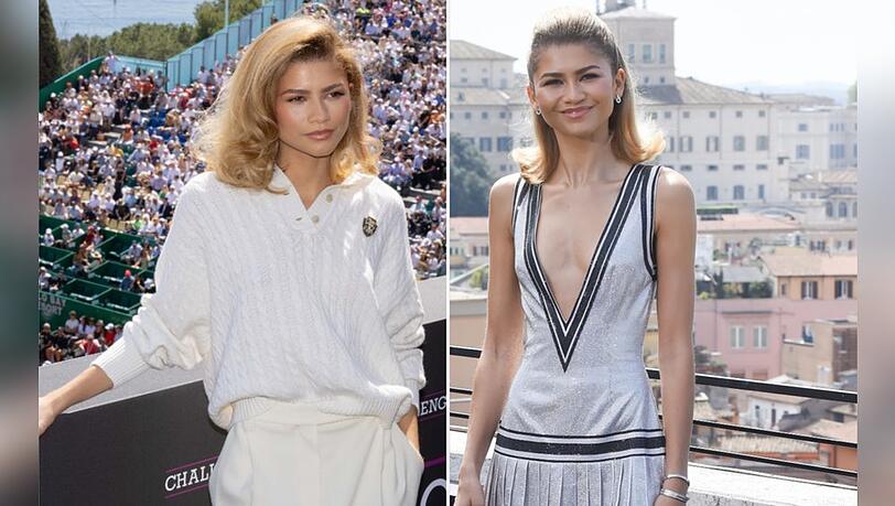 Zendaya glänzte sowohl in Monaco (li.) als auch in Rom (re.) mit ihren stylischen Tennis-Looks.