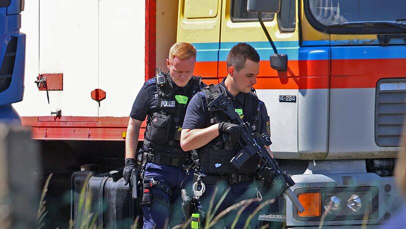 Die Polizei hat bei Leipzig einen Tiger erschossen.