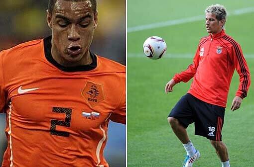 Coentrao/van der Wiel: Seit einem Jahr ein Thema als Außenverteidiger &ndash; der Holländer von Ajax (für rechts) und der Portugiese von Benfica (für links) haben internationales Format, lassen die Bayern aber zu lange zappeln. Tendenz: Abgelehnt.