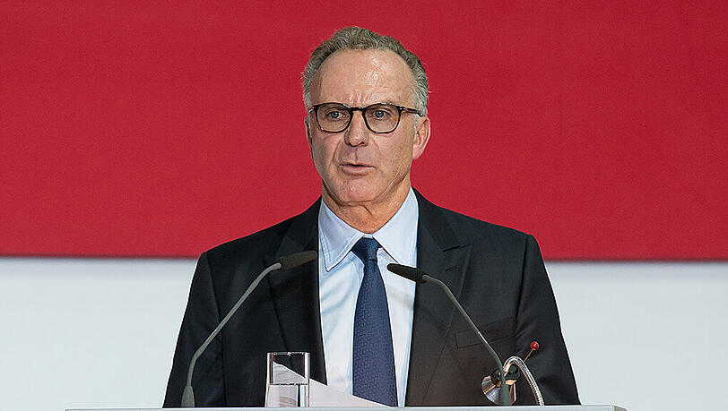 Bayern-Bosse Karl-Heinz Rummenigge bei der Jahreshauptversammlung des FC Bayern. Bayern-Bosse Karl-Heinz Rummenigge bei der Jahreshauptversammlung des FC Bayern.