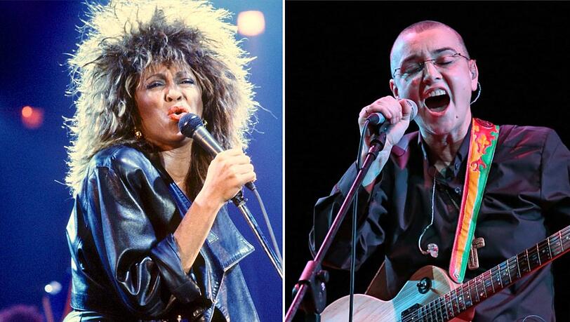 Tina Turner und Sinéad O'Connor - zwei unterschiedliche Sängerinnen mit einem jeweils großen Einfluss.
