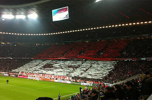 Die Fan-Choreo in der Allianz Arena