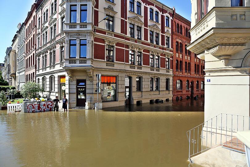 Land unter auch in Halle an der Saale
