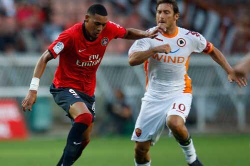 Roma-Star Francesco Totti (r.)