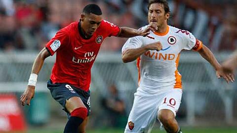 Roma-Star Francesco Totti (r.)