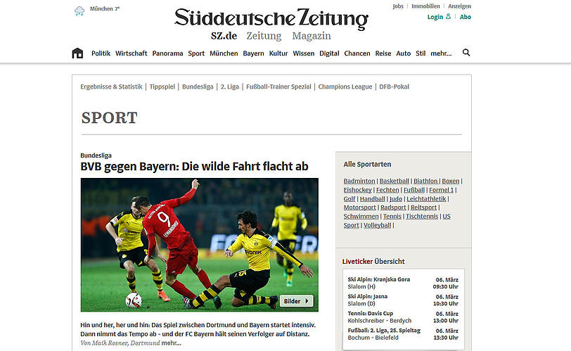 Die Pressestimmen zum Spiel zwischen Borussia Dortmund und dem FC Bayern München.