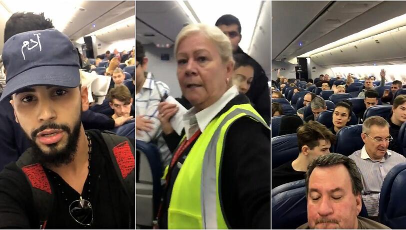 Adam Saleh wurde aus einem Flugzeug geworfen, weil er am Telefon arabisch gesprochen hatte - das behauptet zumindest der YouTube-Star. Adam Saleh wurde aus einem Flugzeug geworfen, weil er am Telefon arabisch gesprochen hatte - das behauptet zumindest der YouTube-Star.