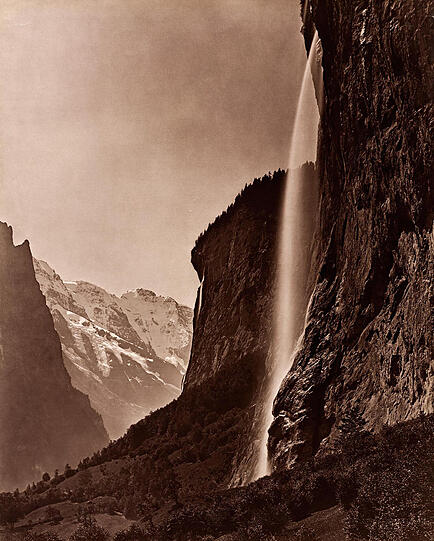 Der Staubachfall bei Lauterbrunnen.