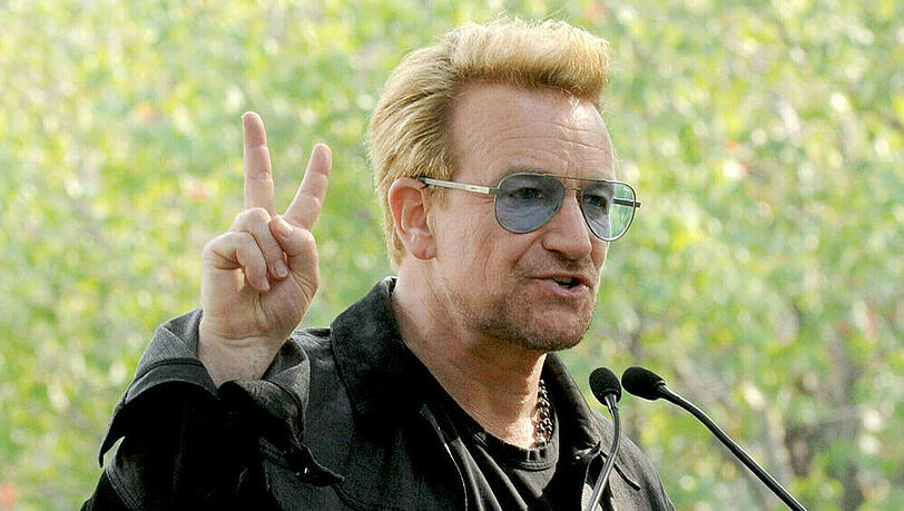 Superstar Bono setzt sich seit jeher für Menschenrechte und Frieden ein Superstar Bono setzt sich seit jeher für Menschenrechte und Frieden ein