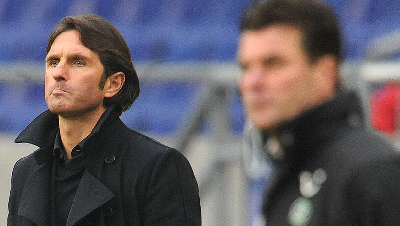 Bruno Labbadia ist beim VfL Wolfsburg als Nachfolger von Dieter Hecking (rechts) im Gespräch. Bruno Labbadia ist beim VfL Wolfsburg als Nachfolger von Dieter Hecking (rechts) im Gespräch.