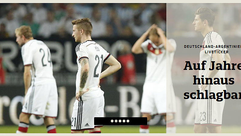 11 Freunde zitiert Franz Beckenbauers berühmte Aussage nach der WM '90 - nur etwas abgeändert. "Auf Jahre hinaus schlagbar", 11freunde.de 11 Freunde zitiert Franz Beckenbauers berühmte Aussage nach der WM '90 - nur etwas abgeändert. "Auf Jahre hinaus schlagbar", 11freunde.de