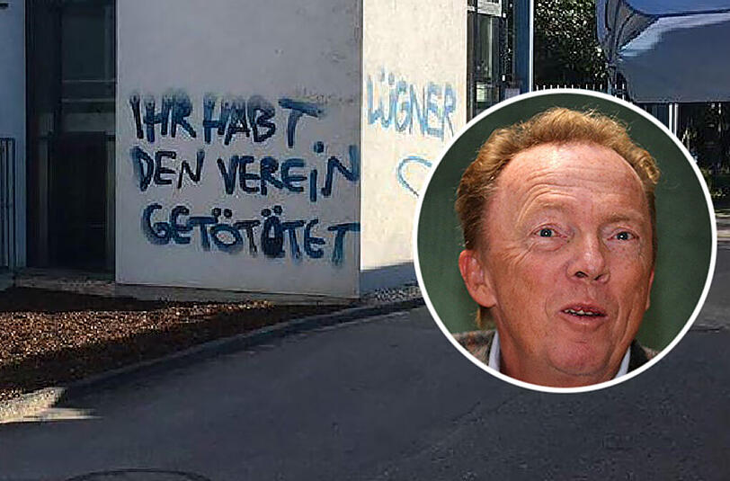 Jetzt spricht der Oberlöwe: 1860-Präsident Cassalette hat sich zu den unschönen Graffitis geäußert.