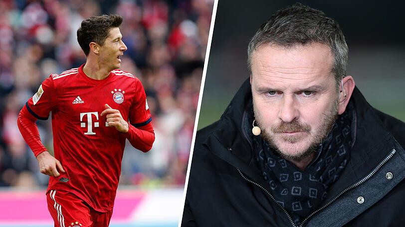 Kritisierte Robert Lewandowski (l.) zuletzt deutlich: Sky-Experte Dietmar Hamann.